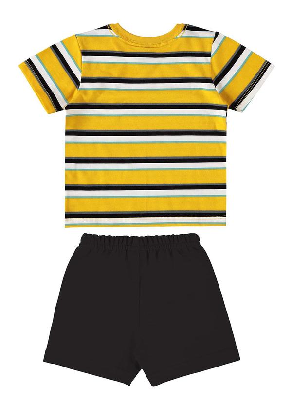 Bee Loop - Conjunto Camiseta e Bermuda Bebê Amarelo 3