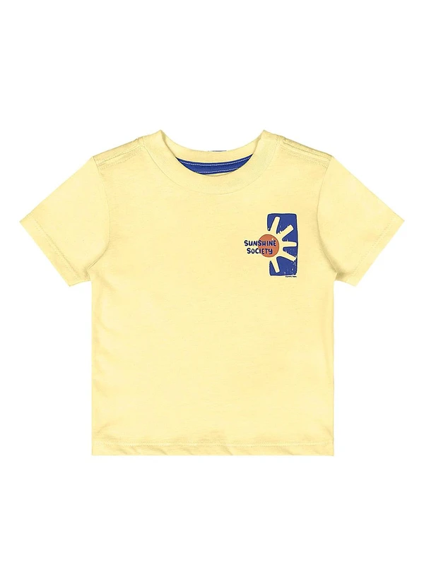 Quimby - Conjunto Camiseta e Bermuda Bebê Amarelo 4