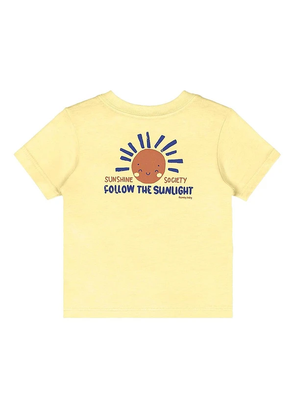 Quimby - Conjunto Camiseta e Bermuda Bebê Amarelo 6