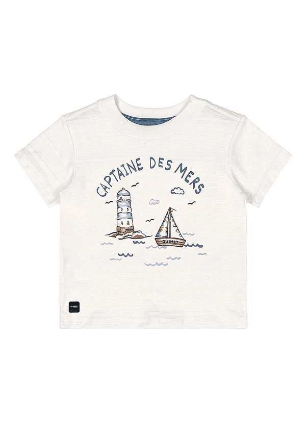 Quimby - Conjunto Camiseta e Bermuda Bebê Bege 3