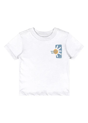 Quimby - Conjunto Camiseta e Bermuda Bebê Branco - QUIMBY