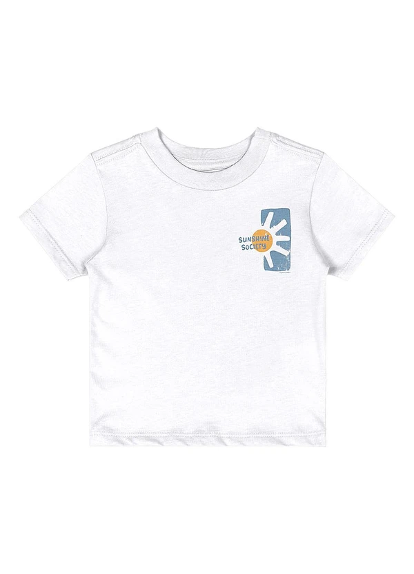 Quimby - Conjunto Camiseta e Bermuda Bebê Branco 2