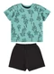 Bee Loop - Conjunto Camiseta e Bermuda Bebê Azul - variação: Verde
