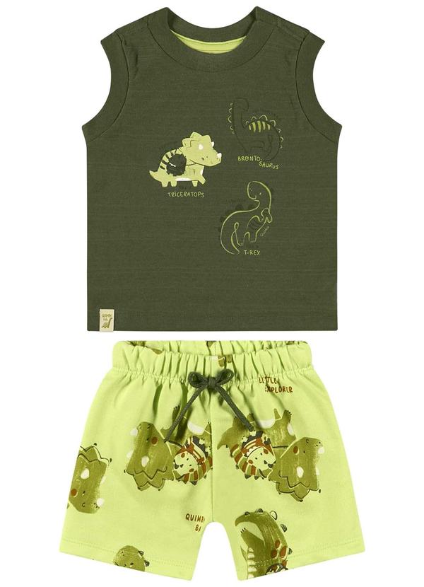 Quimby - Conjunto Camiseta e Bermuda para Bebê Verde