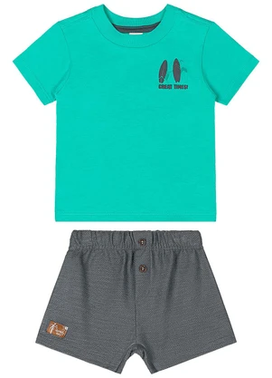 Quimby - Conjunto Camiseta e Bermuda Verde - QUIMBY