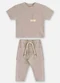 Up Baby - Conjunto Camiseta e Calça Bebê Cinza - variação: Cinza