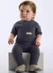 Up Baby - Conjunto Camiseta e Calça Bebê Cinza - variação: Cinza
