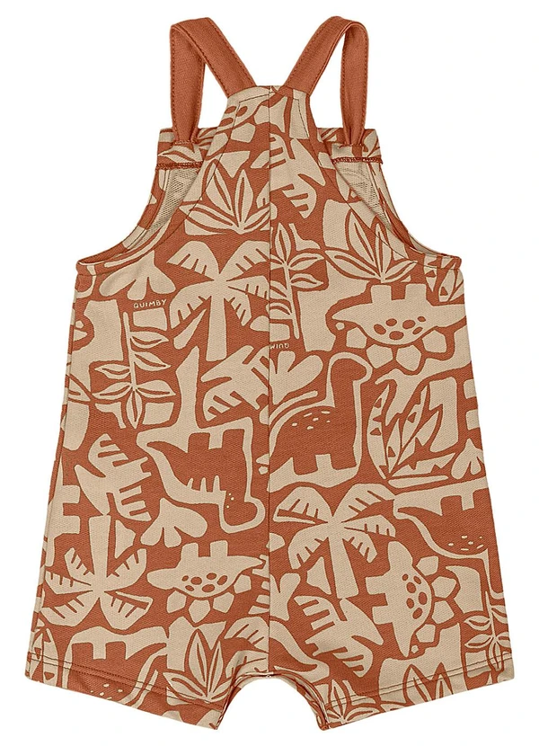 Quimby - Conjunto Camiseta e Jardineira Bebê Bege 6