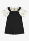 Rovi Kids - Conjunto Camiseta e Jardineira Infantil Branco - variação: Bege