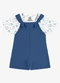 Rovi Kids - Conjunto Camiseta e Jardineira Infantil Branco - variação: Branco