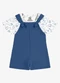 Rovi Kids - Conjunto Camiseta e Jardineira Infantil Branco - variação: Branco
