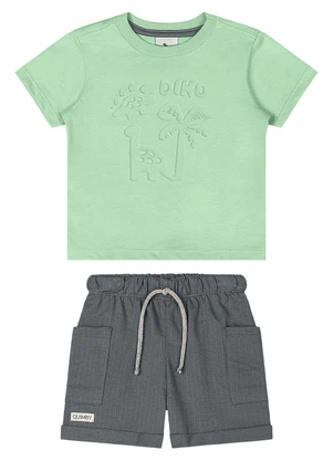 Quimby - Conjunto Dino Bebê Menino Verde - QUIMBY