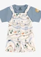 Rovi Kids - Conjunto Infantil Camiseta e Jardineira Azul - variação: Azul