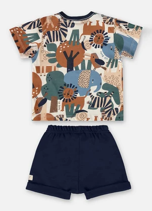 Up Baby - Conjunto para Bebê Menino Safari Bege - UP BABY