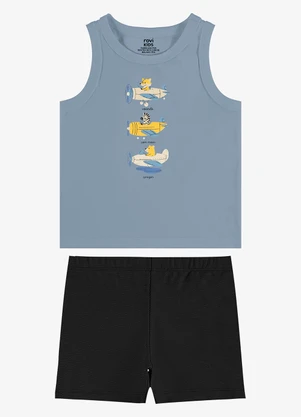 Rovi Kids - Conjunto Regata com Bermuda Infantil Azul - ROVI KIDS