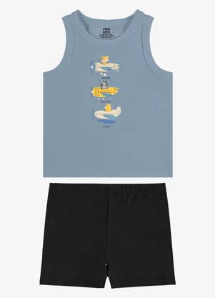 Rovi Kids - Conjunto Regata com Bermuda Infantil Azul - ROVI KIDS