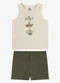 Rovi Kids - Conjunto Regata com Bermuda Infantil Bege - variação: Bege