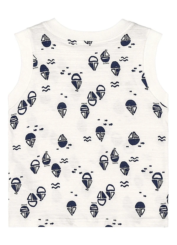 Quimby - Conjunto Regata e Bermuda Bebê Bege 5