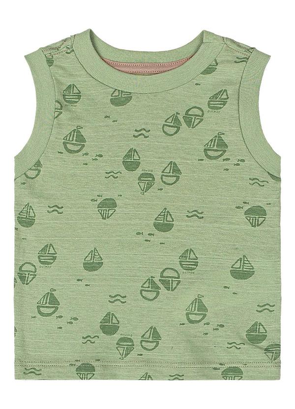 Quimby - Conjunto Regata e Bermuda Bebê Verde 2