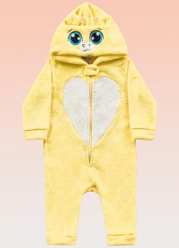 Fakini Kids - Kigurumi Girafa Bebê Amarelo 1