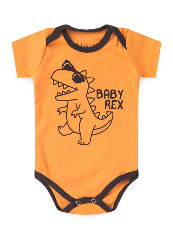 Atelie da Crianca - Kit Body Bebê 3 Peças Baby Rex Laranja 3