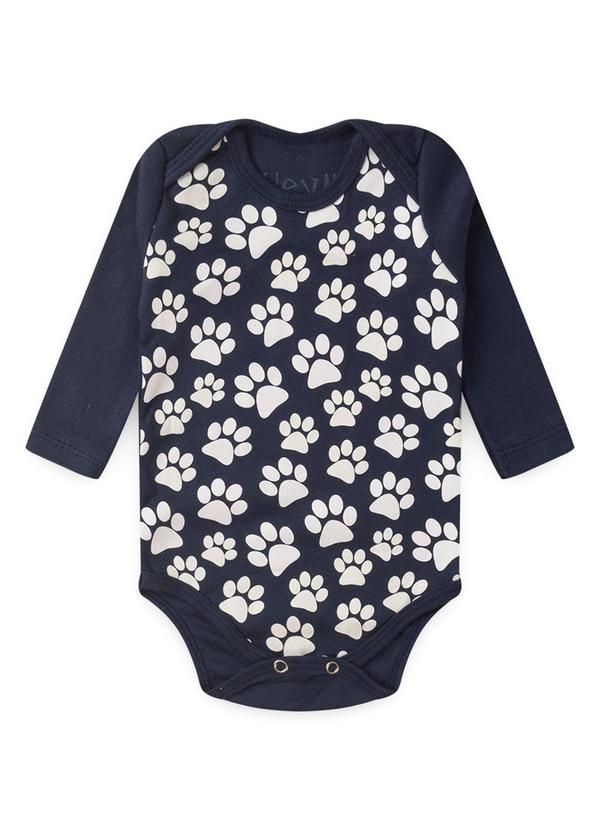 Atelie da Crianca - Kit Body Bebê 3 Peças Coelho Azul Marinho 2