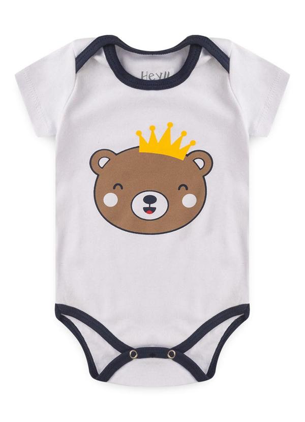 Atelie da Crianca - Kit Body Bebê 3 Peças Urso Azul Marinho 3