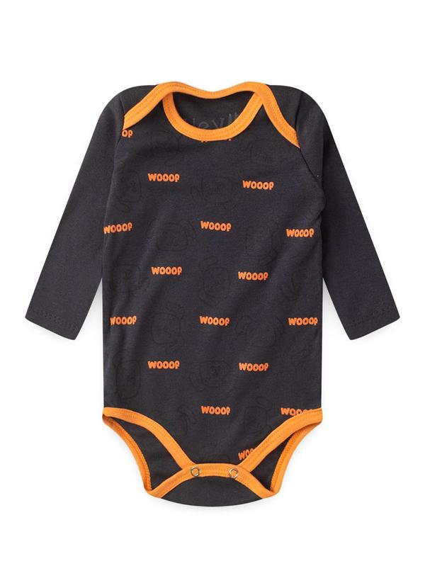 Atelie da Crianca - Kit Body Bebê 3 Peças Woof Laranja 2