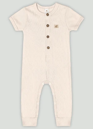 Up Baby - Macacão Aurora para Bebê Unissex Bege - UP BABY
