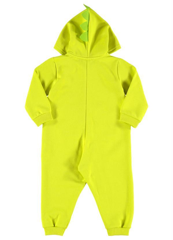 Quimby - Macacão Bebê Básico em Moletom Verde 3