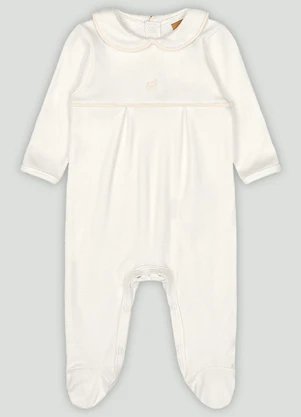 Up Baby - Macacão Bebê Unissex com BordadoBranco - UP BABY