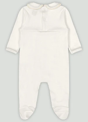 Up Baby - Macacão Bebê Unissex com BordadoBranco - UP BABY