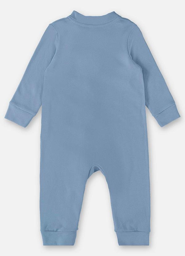 Up Baby - Macacão em Suedine Unissex Azul 2
