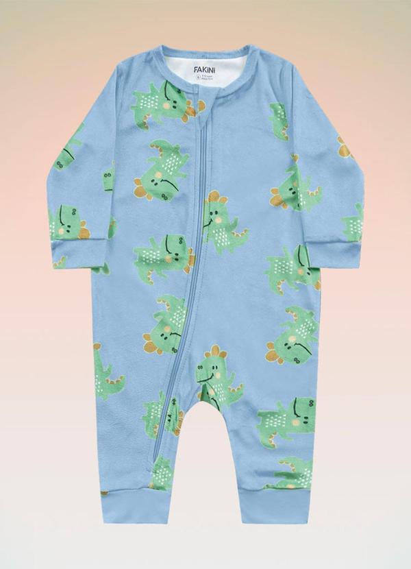 Fakini Kids - Macacão Manga Longa Bebê Azul