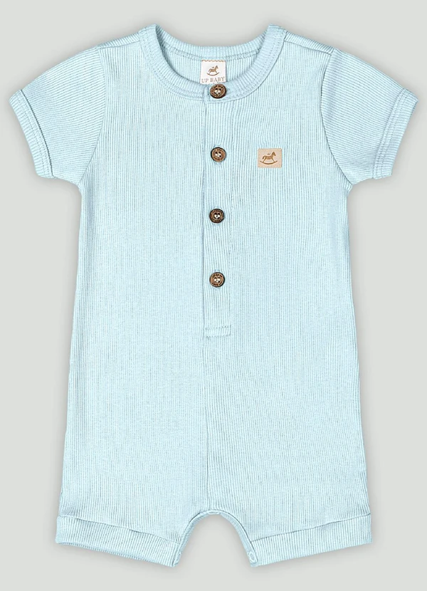 Up Baby - Macaquinho Aurora para Bebê Unissex Azul