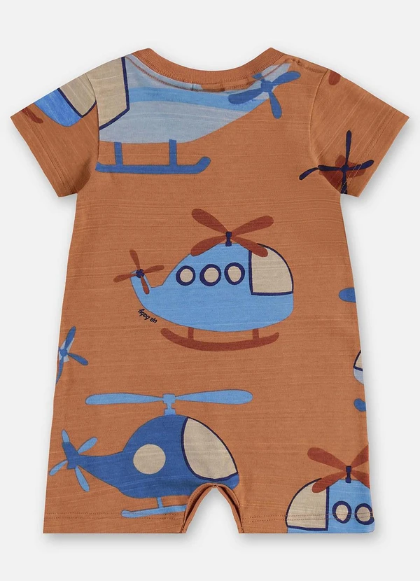 Up Baby - Macaquinho Bebê Menino Marrom 2