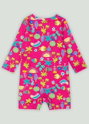 Up Baby - Macaquinho Fps+50 Unissex para Bebê Rosa - UP BABY