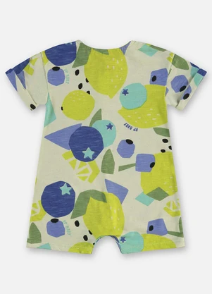 Up Baby - Macaquinho Frutas Bebê Menino Verde - UP BABY