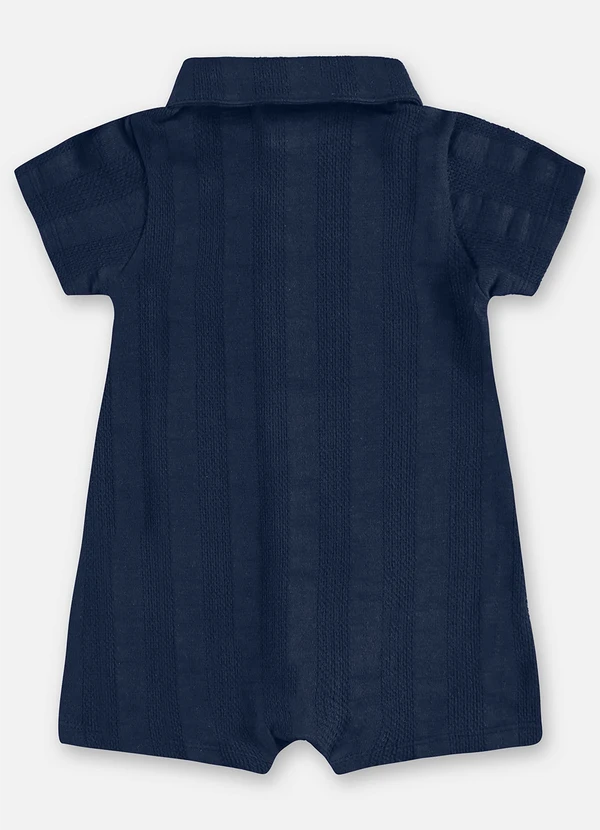 Up Baby - Macaquinho Malha Tricot Bebê Azul 3