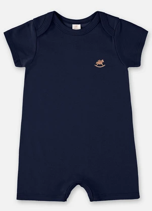 Up Baby - Macaquinho Unissex Básico para Bebê Azul - UP BABY