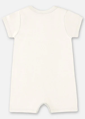 Up Baby - Macaquinho Unissex Básico para Bebê Bege - UP BABY