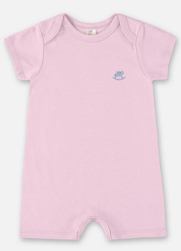 Up Baby - Macaquinho Unissex Básico para Bebê Roxo