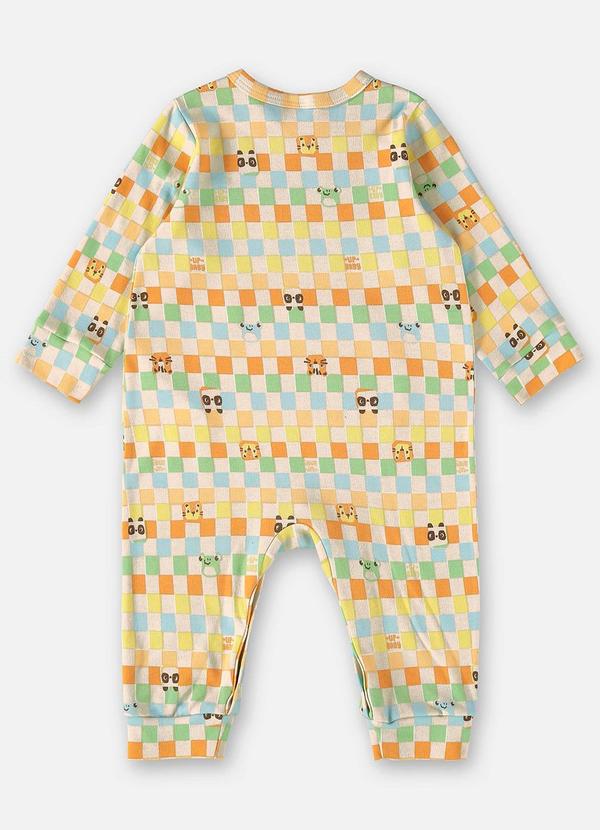 Up Baby - Macaquinho Unissex Bebê em Suedine Bege 3