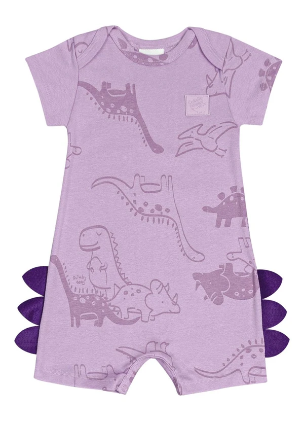 Quimby - Macaquinho Unissex em Ribana Roxo