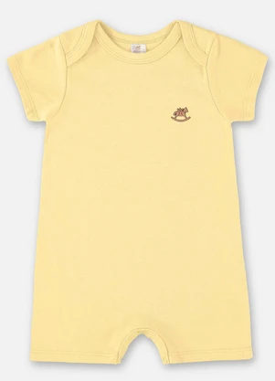 Up Baby - Macaquinho Unissex para Bebê Amarelo - UP BABY