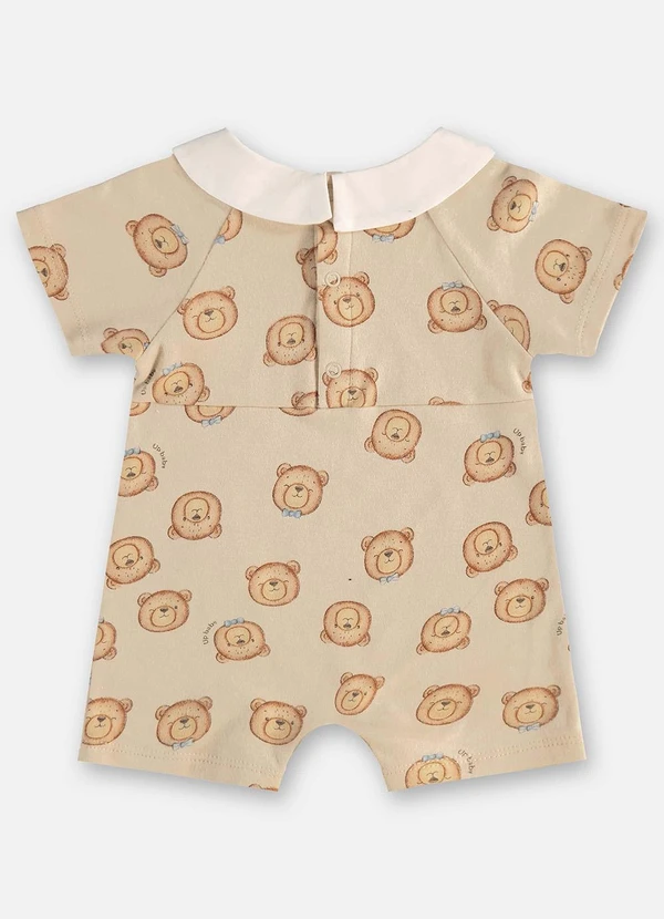 Up Baby - Macaquinho Ursinho Bebê Menino Bege 3