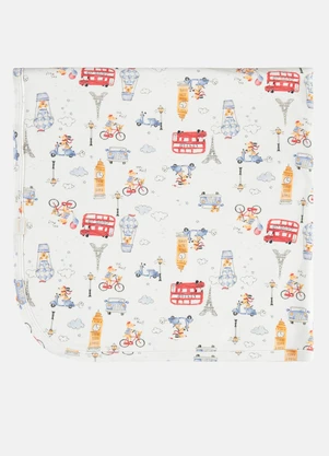 Up Baby - Manta Bebê Suedine Forro Soft Estampado - UP BABY