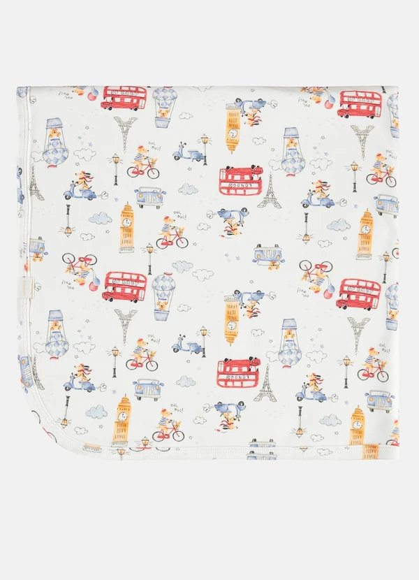 Up Baby - Manta Bebê Suedine Forro Soft Estampado