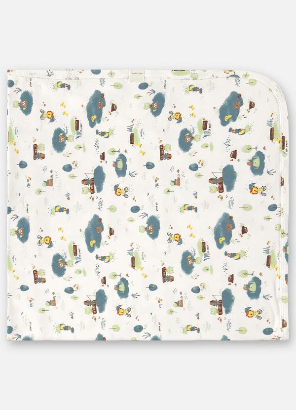 Up Baby - Manta Suedine Bebê Menino Bege