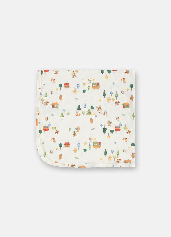 Up Baby - Manta Suedine Menino Estampado